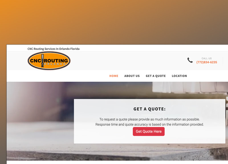 Portfolio CNC Routing Orlando